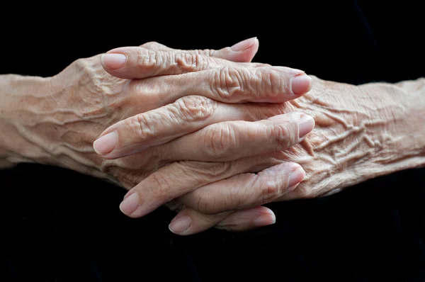 Mãos idosas — Fotografia de Stock