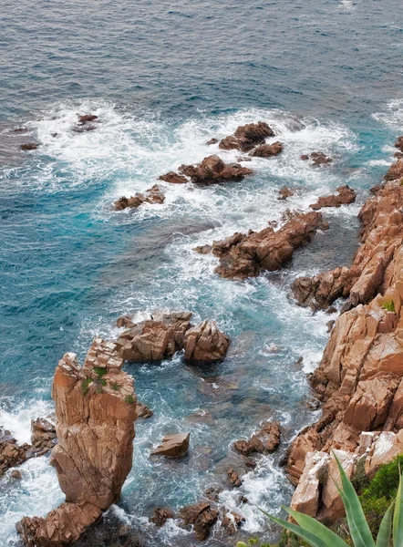 Costa brava útesy — Stock fotografie