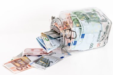 Cam Kavanoz içinde tasarruf