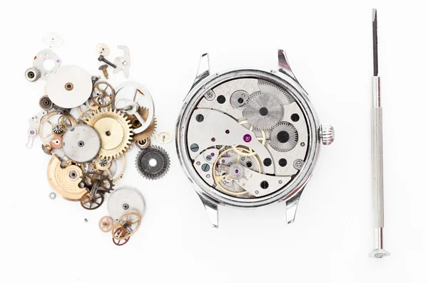 Reparatur von Uhren — Stockfoto