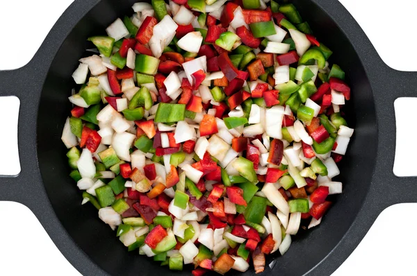 Verdure in un wok — Foto Stock