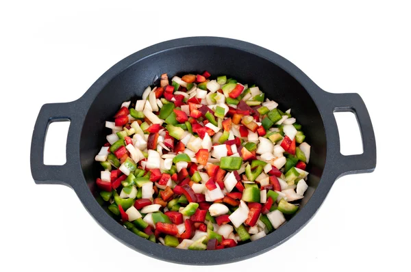 Légumes dans un wok — Photo