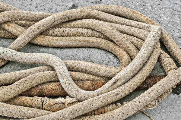 Cuerda amarre barco — Foto de Stock