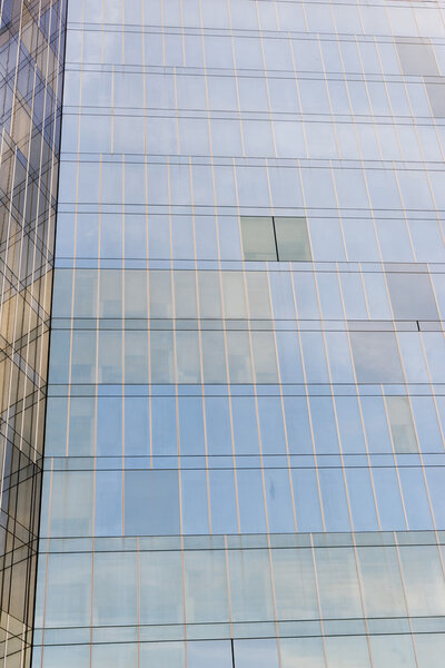 Different views of a glass building