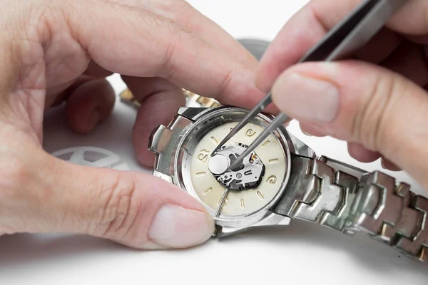 Reparatie van horloges Stockafbeelding