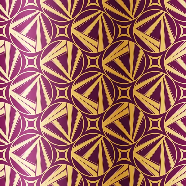 Art Deco-geometriska seamless mönster Royaltyfria illustrationer