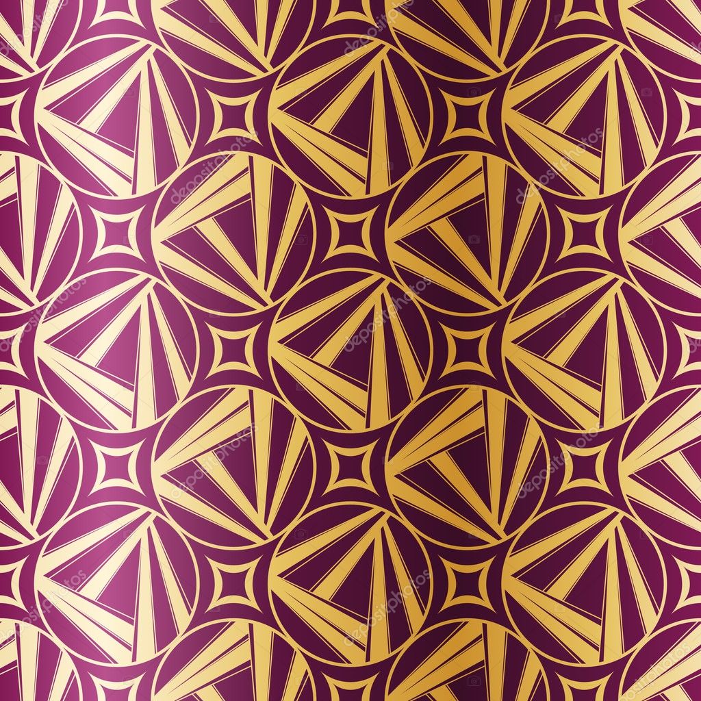 Art Deco Geometric Seamless Pattern — Stock Vector © karolinal #12205456