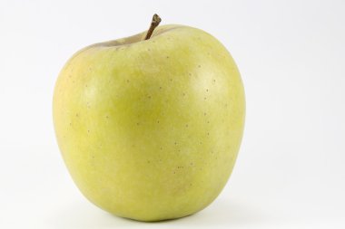 Beyaz arkaplanda elma