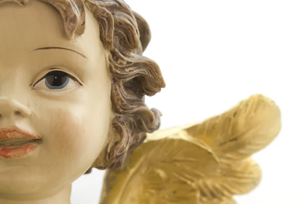 Close-up of the face of an angel Christmas — Stock Photo, Image