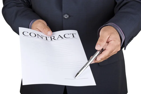 Підписати контракт — стокове фото