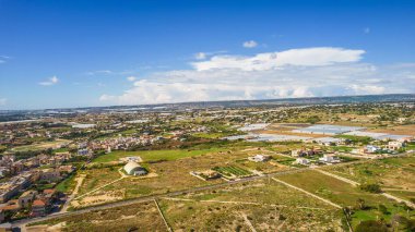 Yukarıdan inanılmaz Donnalucata Panoraması, Scicli, Ragusa, Sicilya, İtalya, Avrupa