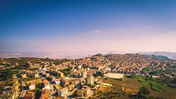 Paesaggio Urbano Mazzarino Caltanissetta Sicilia Italia Europa — Foto Stock