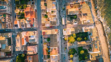 Donnalucata 'nın Şafakta Muhteşem Panoraması, Scicli, Ragusa, Sicilya, İtalya, Avrupa
