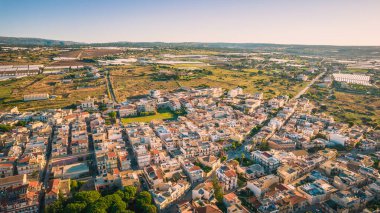 Donnalucata 'nın Şafakta Muhteşem Panoraması, Scicli, Ragusa, Sicilya, İtalya, Avrupa