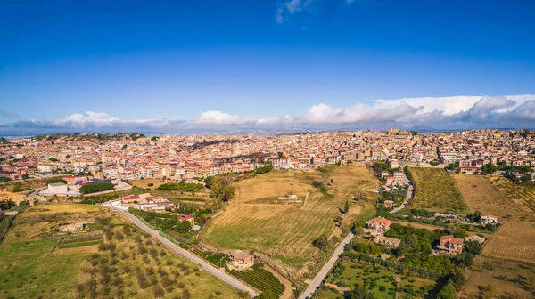 Veduta Aerea Mazzarino Caltanissetta Sicilia Italia Europa — Foto Stock