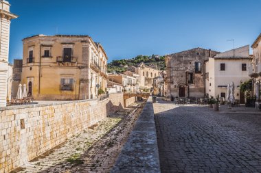 Scicli Şehir Merkezi, Ragusa, Sicilya, İtalya, Avrupa, Dünya Mirası Bölgesi