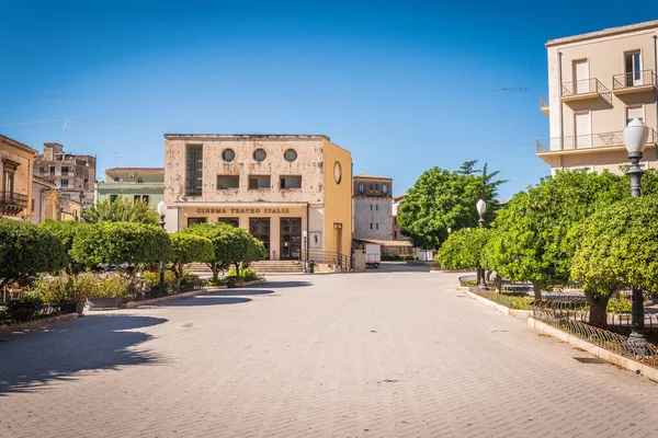 Plaza Italia Centro Scicli Ragusa Sicilia Italia Europa Patrimonio Humanidad — Foto de Stock