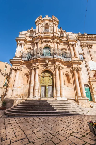 Igreja San Giovanni Evangelista Scicli Ragusa Sicília Itália Europa Patrimônio — Fotografia de Stock
