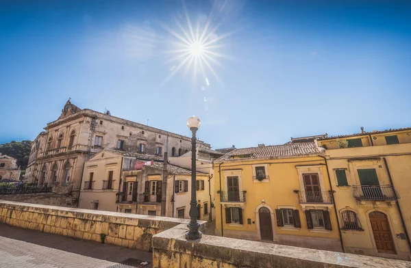 Scicli City Centre Ragusa Szicília Olaszország Európa Világörökség Része — Stock Fotó