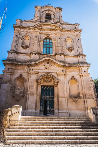 Chiesa Santa Maria Nova Scicli Ragusa Sicilia Italia Europa Patrimonio — Foto Stock
