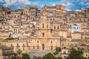 Modica 'daki San Giorgio Katedrali, Ragusa, Sicilya, İtalya, Avrupa, Dünya Mirası Bölgesi
