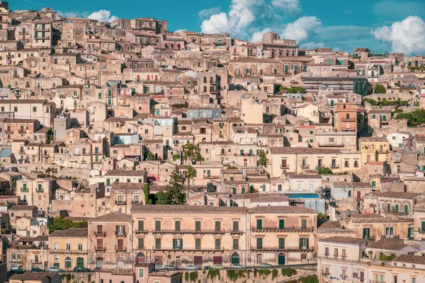 Maravillosa Vista Del Centro Modica Ragusa Sicilia Italia Europa Patrimonio — Foto de Stock