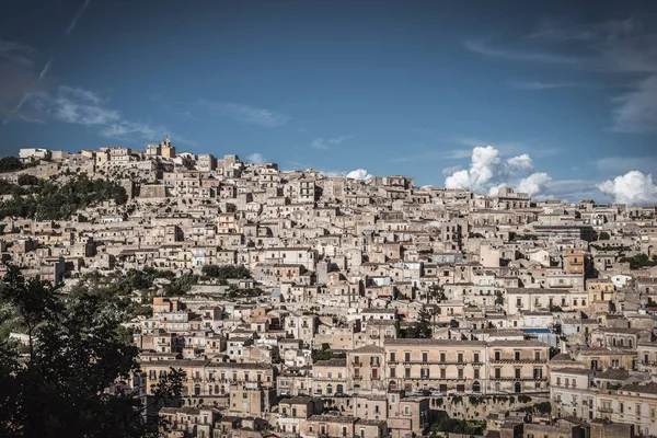 Maravillosa Vista Del Centro Modica Ragusa Sicilia Italia Europa Patrimonio —  Fotos de Stock