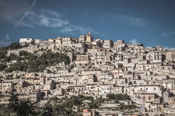 Maravillosa Vista Del Centro Modica Ragusa Sicilia Italia Europa Patrimonio —  Fotos de Stock