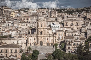 Modica 'daki San Giorgio Katedrali, Ragusa, Sicilya, İtalya, Avrupa, Dünya Mirası Bölgesi