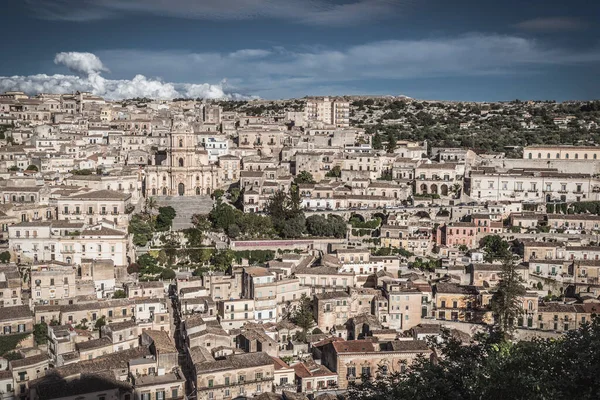 Splendida Vista Sul Centro Modica Ragusa Sicilia Italia Europa Patrimonio — Foto Stock