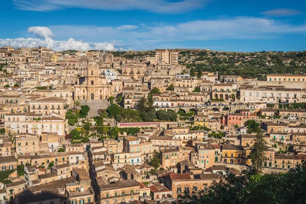 Maravillosa Vista Del Centro Modica Ragusa Sicilia Italia Europa Patrimonio —  Fotos de Stock