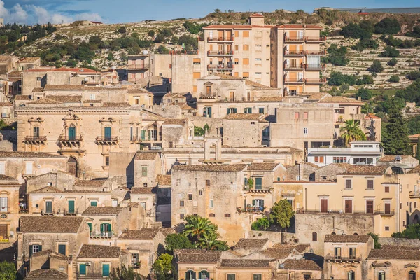 Splendida Vista Sul Centro Modica Ragusa Sicilia Italia Europa Patrimonio — Foto Stock