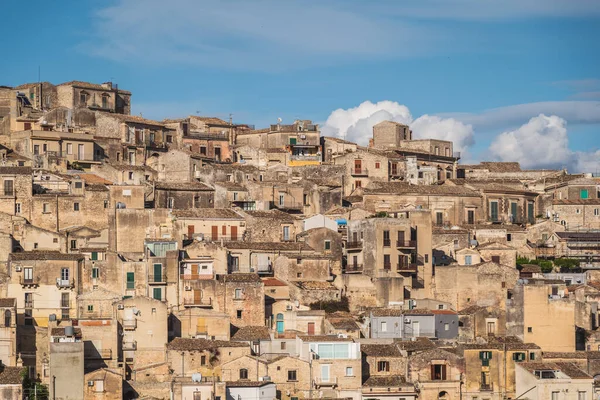 Modica Şehir Merkezi Ragusa Sicilya Talya Avrupa Dünya Mirası Bölgesi — Stok fotoğraf