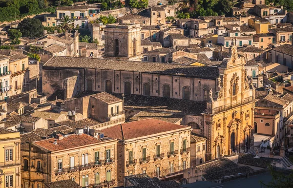 Pohled Katedrálu San Pietro Modici Raguse Sicílii Itálii Evropě Světovém — Stock fotografie