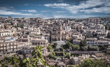 Modica Şehir Merkezi, Ragusa, Sicilya, İtalya, Avrupa, Dünya Mirası Bölgesi