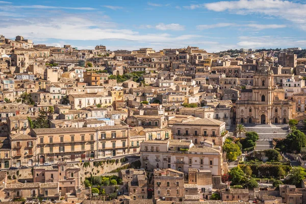 Maravillosa Vista Del Centro Modica Ragusa Sicilia Italia Europa Patrimonio — Foto de Stock