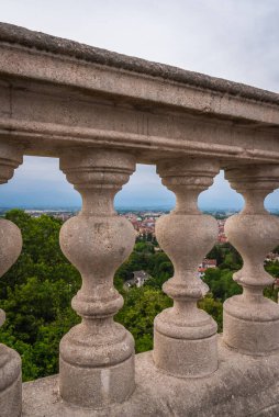Berico Dağı, Veneto, İtalya, Avrupa, Dünya Mirası Bölgesi 'nden Vicenza Panoraması