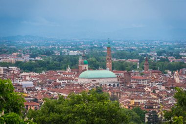 Berico Dağı, Veneto, İtalya, Avrupa, Dünya Mirası Bölgesi 'nden Vicenza Panoraması