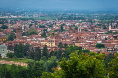 Berico Dağı, Veneto, İtalya, Avrupa, Dünya Mirası Bölgesi 'nden Vicenza Panoraması