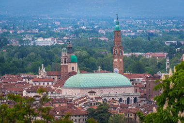 Berico Dağı, Veneto, İtalya, Avrupa, Dünya Mirası Bölgesi 'nden Vicenza Panoraması