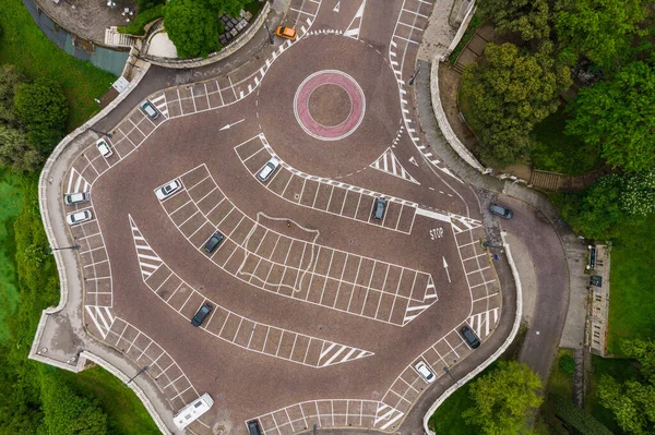 Vista Aérea Piazzale Della Vittoria Vicenza Veneto Itália Europa Patrimônio — Fotografia de Stock