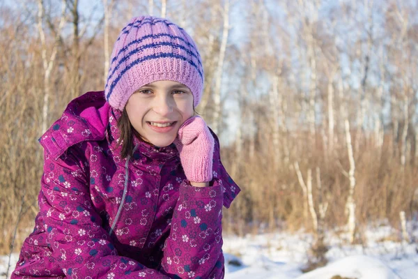 Sorridi bambina — Foto Stock