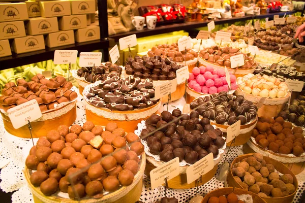Шоколад ринку — стокове фото