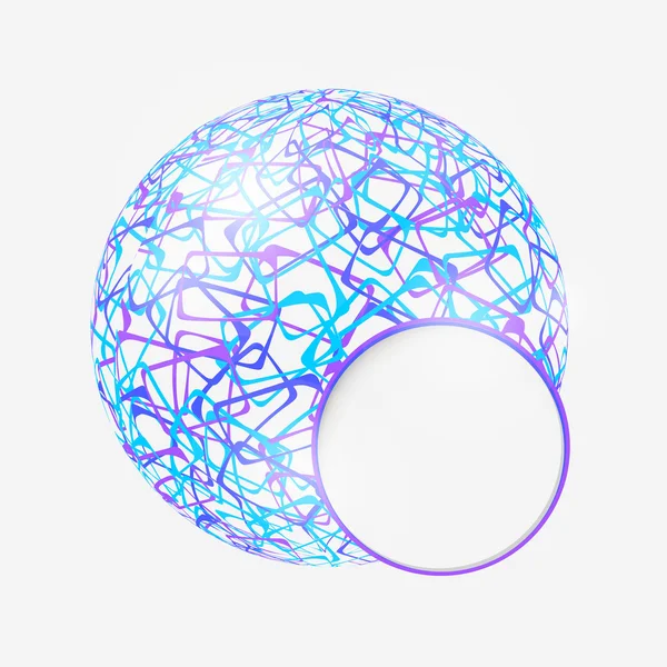 Quad sphere — Stock Vector