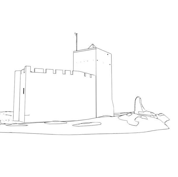 Castillo de casa — Vector de stock