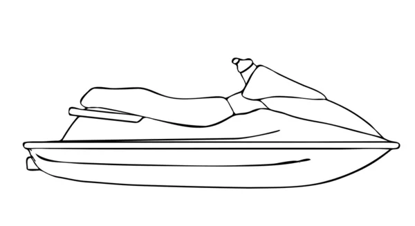 Jet-ski isolé — Image vectorielle