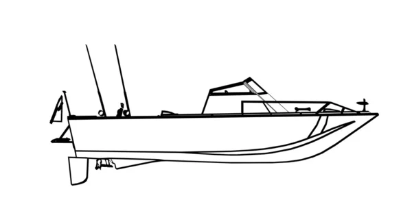 Fishing boat — Stock Vector