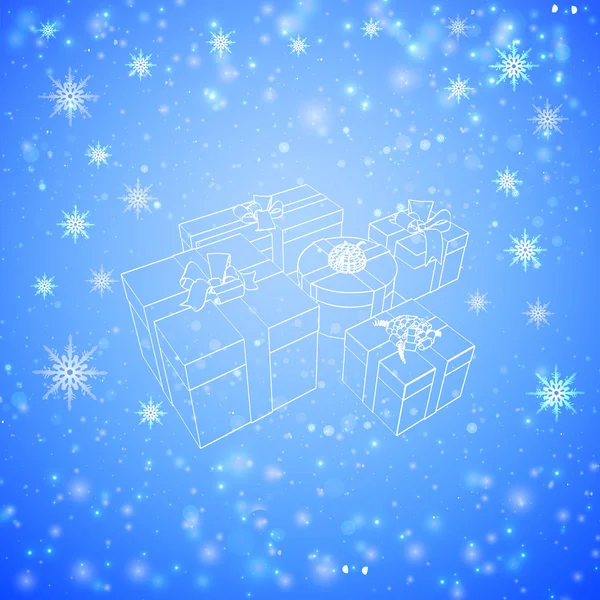 Boîtes cadeaux blanches — Image vectorielle