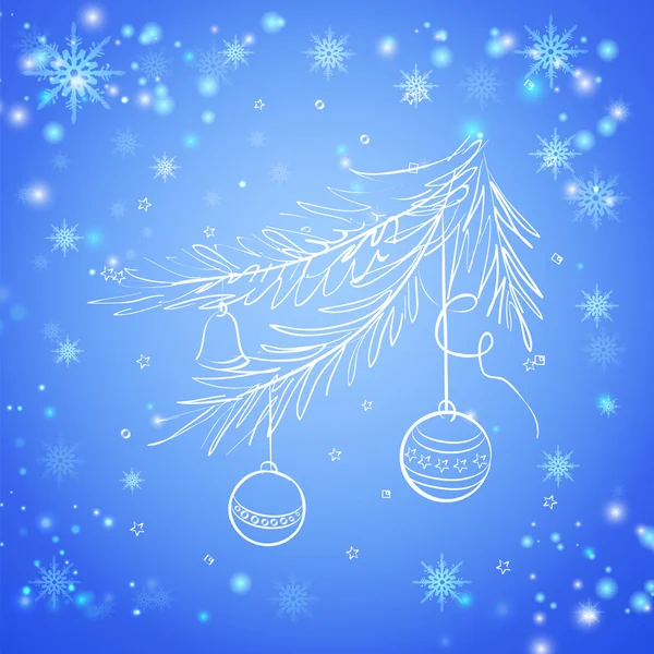 Christmas evergreen spruce tree — Stock Vector
