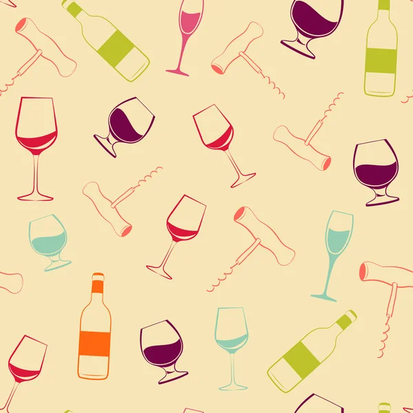 Patrón de vino — Vector de stock